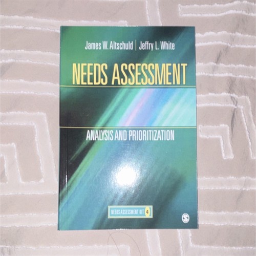 Needs assessment analysis - needs,